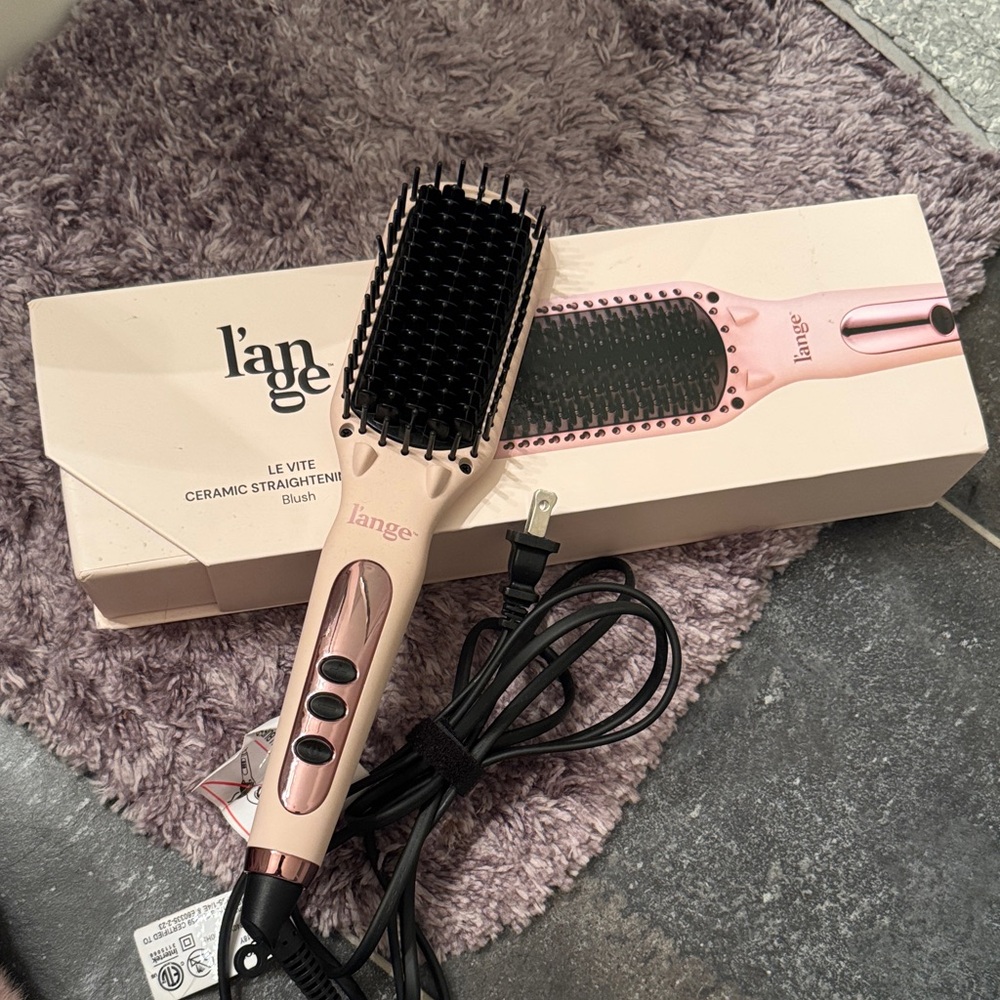 Lange Blush Hair Straightening Brush